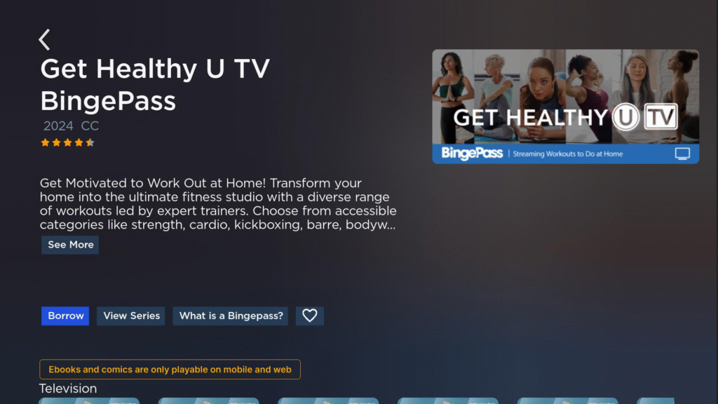 Stream Get Healthy U TV with Bingepass