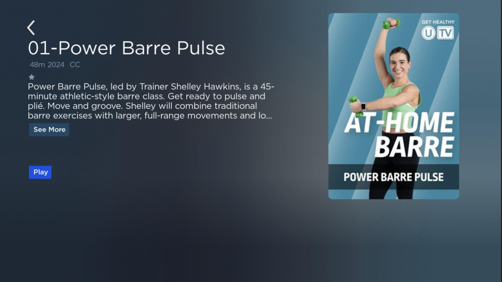 Online Power Barre Pulse Class
