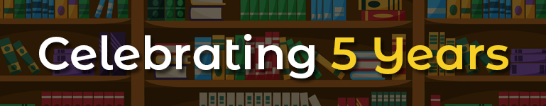 Milestones - Libraries celebrating 5 years with Hoopla!