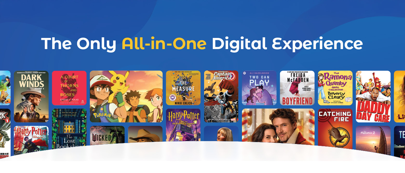 The only All-in-one digital experience with Hoopla