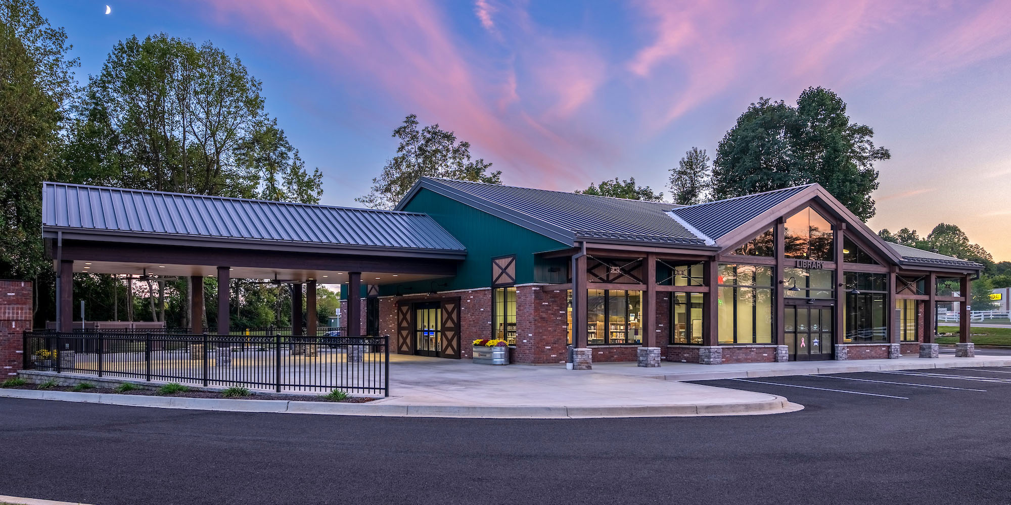 a picture showing the front of Harford County Public Library Banner